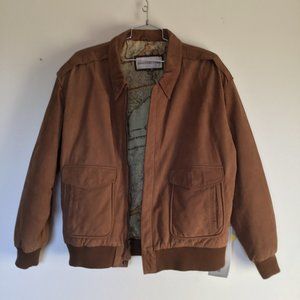 Vintage leather bomber jacket w/ tags